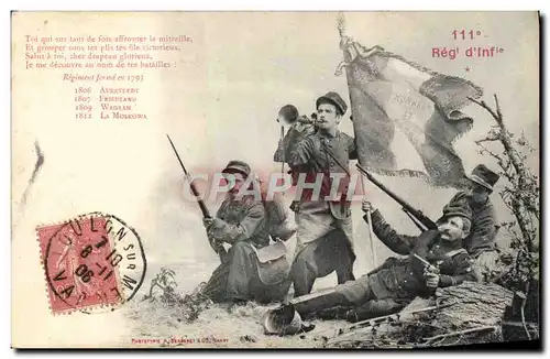 Cartes postales Militaria 111eme regiment d&#39infanterie