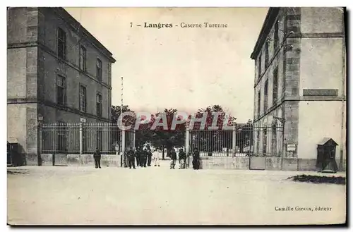 Cartes postales Militaria Langres Caserne Turenne