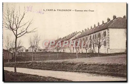 Cartes postales Militaria Camp du Valdahon Casernes Cote Ouest