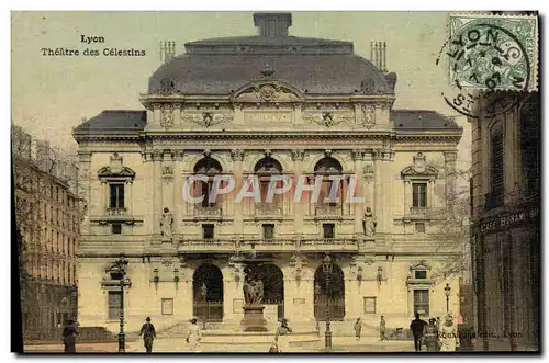 Ansichtskarte AK Lyon Theatre des Celestins (carte toilee)