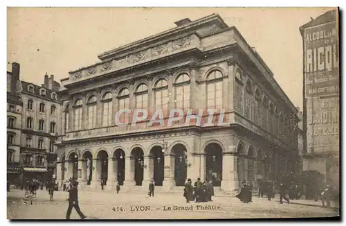 Ansichtskarte AK Lyon Le grand Theatre Ricqles