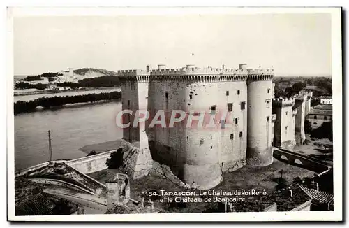 Cartes postales Tarascon Le Chateau du Roi Rene et le chateau de Beaucaire