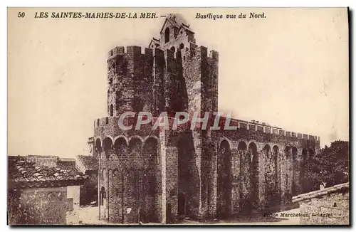 Cartes postales Les Saintes Maries De La Mer Basilique Vue du Nord