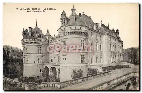 Cartes postales Le Lude Le Chateau Vue d&#39ensemble