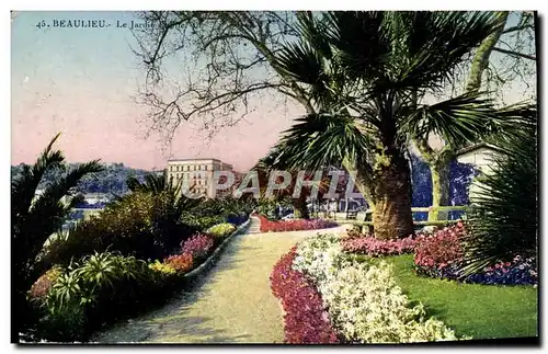 Ansichtskarte AK Beaulieu Sur Mer Le jardin public