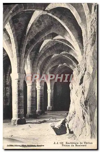 Cartes postales Souterrain de Chillon Prison de Bonivard