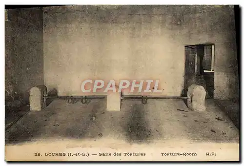 Ansichtskarte AK Loches Salle des Tortures