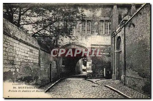 Cartes postales Montdidier Palais de Justice et Maison