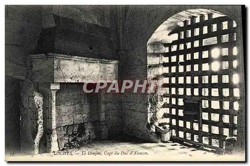 Ansichtskarte AK Loches Le Donjon Cage du Duc d&#39Alencon