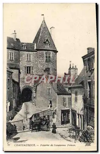 Cartes postales Chateauroux Poterne de l'Ancienne Prison (animee)