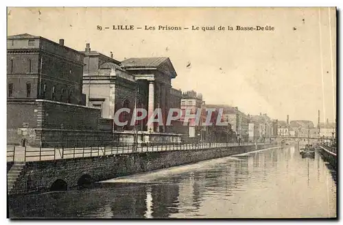 Cartes postales Lille Les Prisons Le Quai de la Basse Deule