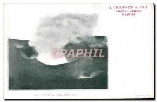 Cartes postales Volcan Cratere del Vesuvio