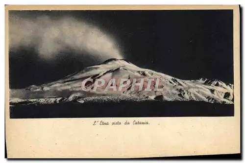 Cartes postales Volcan L&#39etna vista da Catania