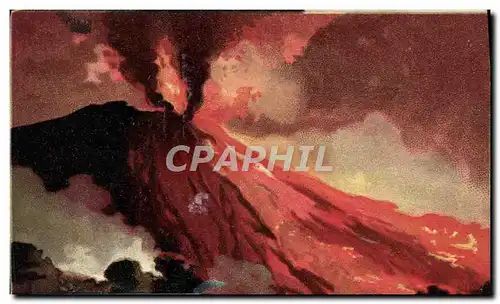 Ansichtskarte AK Volcan Vesuvio Eruzione Aprile 1906 Vista da Torete annunziata