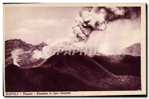 Cartes postales Volcan Napoli Veusuvio Eruzione in fase crescente