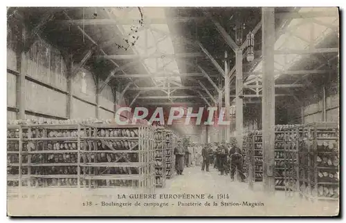 Cartes postales Boulangerie de campagne Paneterie de la Station Magasin Militaria