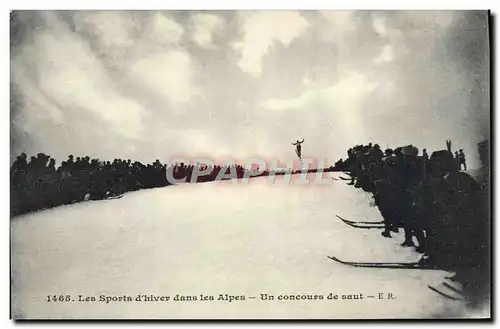 Cartes postales Sports d&#39hiver Ski Un concours de ski