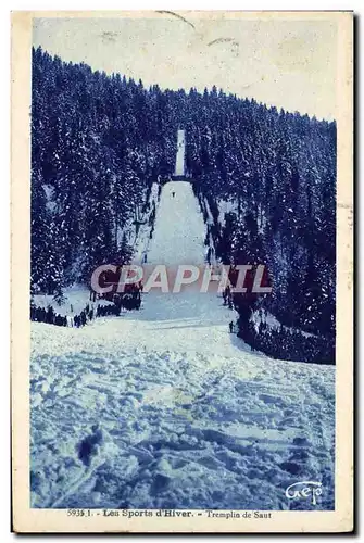 Cartes postales Sports d&#39hiver Ski Tremplin de saut