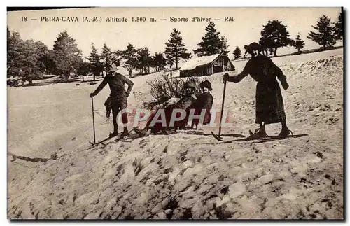Cartes postales Sports d&#39hiver Ski Peira Cava Luge