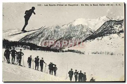 Cartes postales Sports d&#39hiver Ski Les sports d&#39hiver en Dauphine En ski le saut Keller