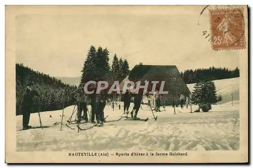 Cartes postales Sports d&#39hiver Ski Hauteville Sports d&#39hiver a la ferme Guichard