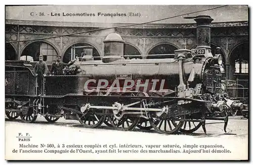 Cartes postales Train Locomotive Machine 560