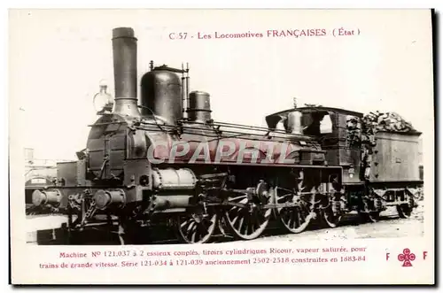 Ansichtskarte AK Train Locomotive Machine 121 037