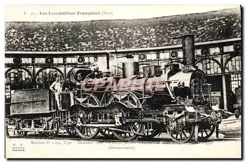 Ansichtskarte AK Train Locomotive Machine 2 844 type Outrance