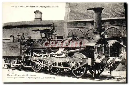 Ansichtskarte AK Train Locomotive Machine 170 dite Crampton Service des voyageurs