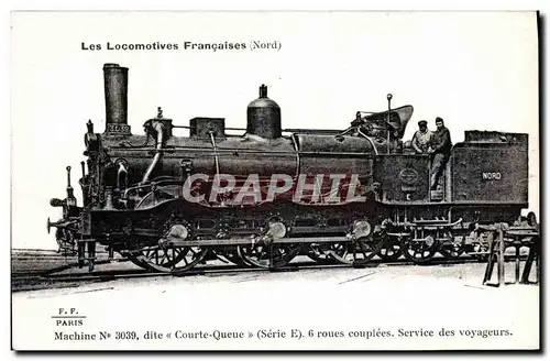 Cartes postales Train Locomotive Machine 3039 dite Courte Queue