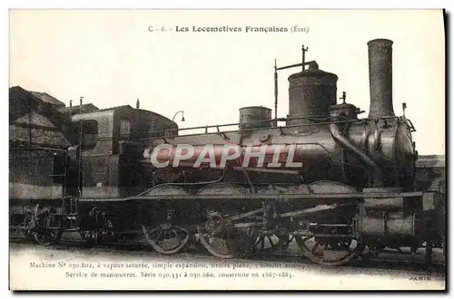 Ansichtskarte AK Train Locomotive Machine 030 802