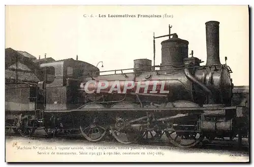 Ansichtskarte AK Train Locomotive Machine 030 802