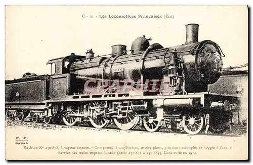 Ansichtskarte AK Train Locomotive Machine 230 878