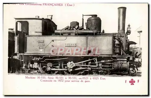 Ansichtskarte AK Train Locomotive Machine 30 533