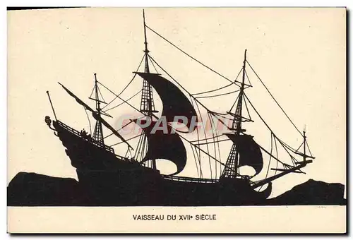 Cartes postales Bateau voilier Vaisseau du 17eme