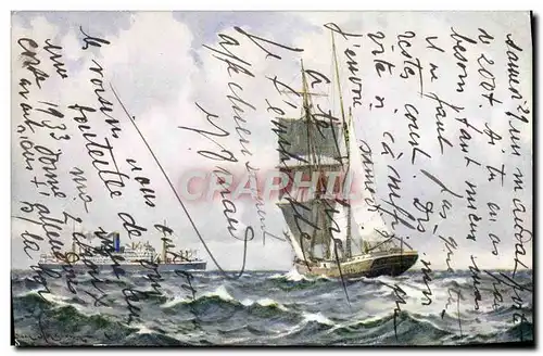 Cartes postales Bateau voilier Paquebot