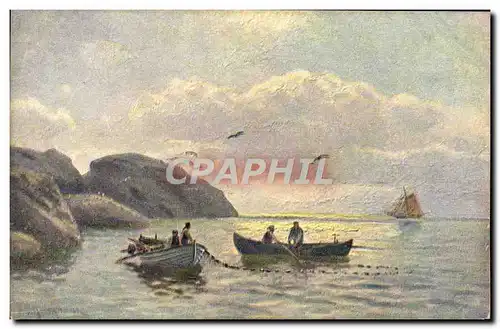 Cartes postales Bateau Peche