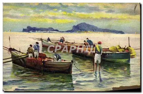 Cartes postales Bateau Peche