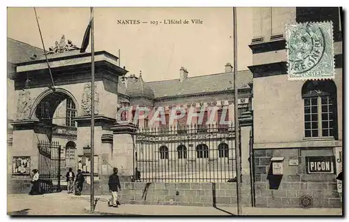 Cartes postales Nantes L&#39hotel de ville