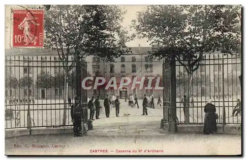 Cartes postales Militaria Caastres Caserne du 9eme d&#39artillerie