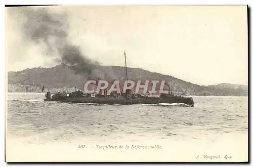 Cartes postales Bateau Torpilleru de le defense nationale