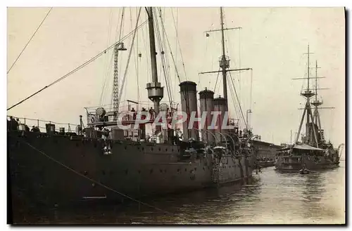 CARTE PHOTO Bateau Guerre