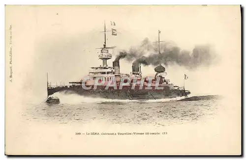 Cartes postales Bateau Le Iena Cuirasse a tourelles