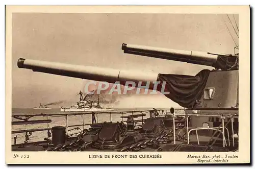 Cartes postales Bateau Ligne de front des cruirasses