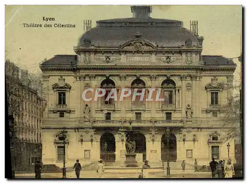 Ansichtskarte AK Lyon Theatre des Celestins (carte toilee)