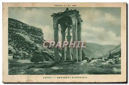 Cartes postales Annot Monument Historique