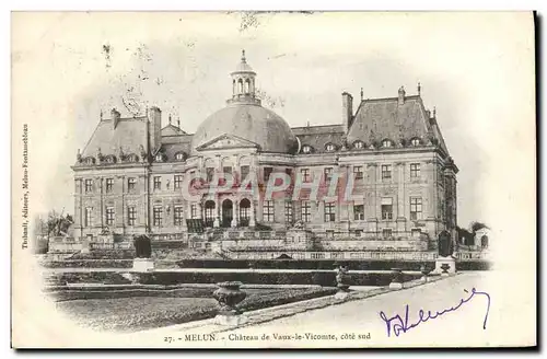 Ansichtskarte AK Melun Chateau de Vaux le Micomte cote Sud