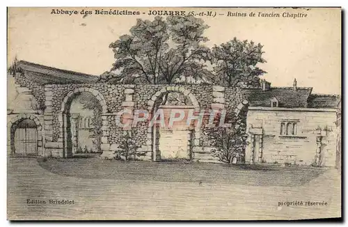 Cartes postales Abbaye des Benedictines Jouarre Ruines de l&#39ancien chapitre