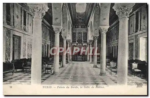 Cartes postales Tunis Palais du Bardo la Salle de Justice