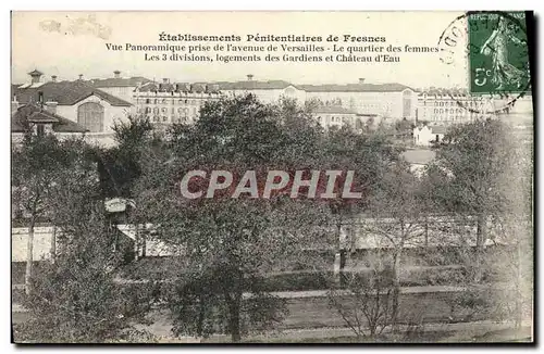 Cartes postales Etablissements penitentiaires de Fresnes Vue panoramique prise de l'avenue de Versailles le q